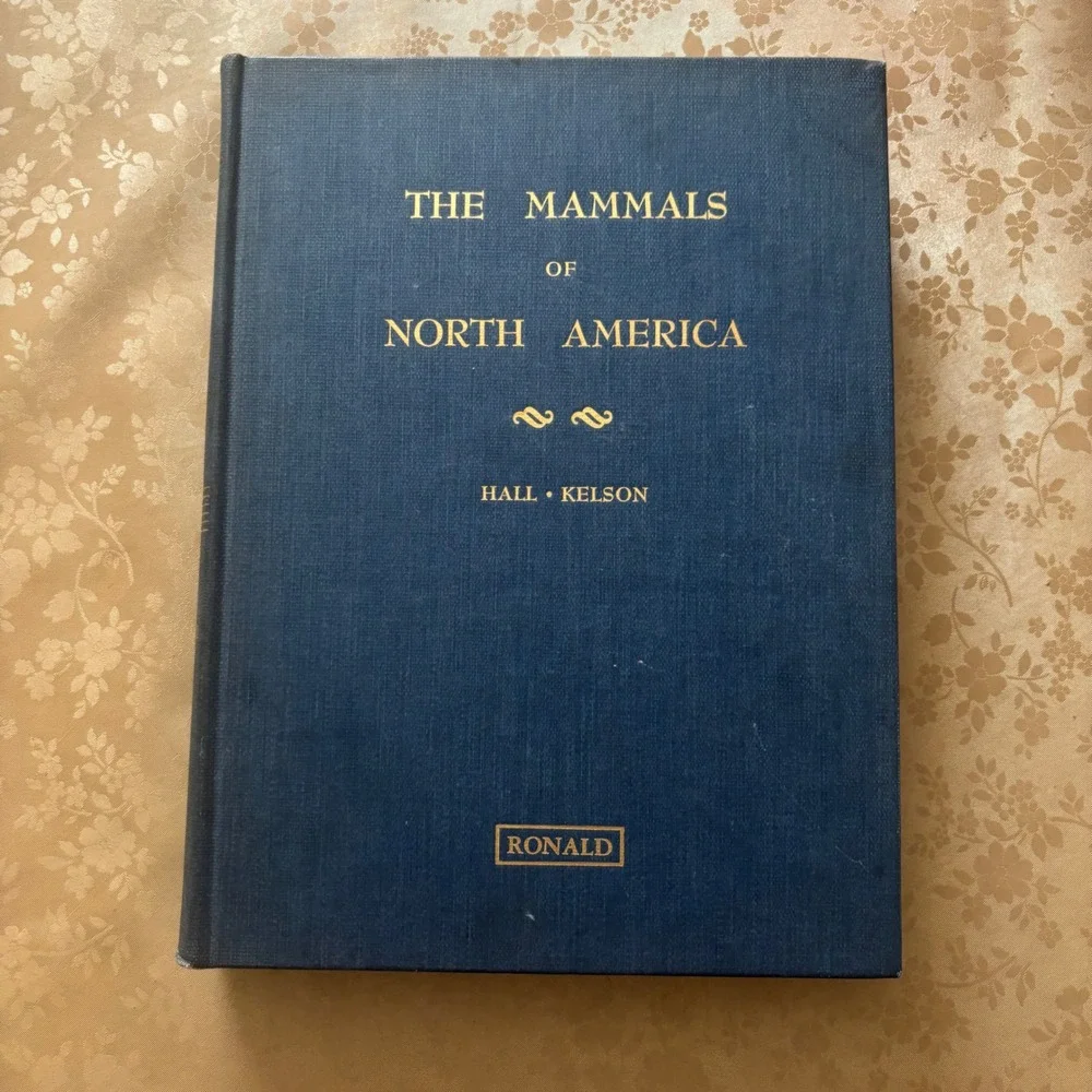 The Mammals of North America Volume II Hall Kelson Ronald Press Hardcover Blue